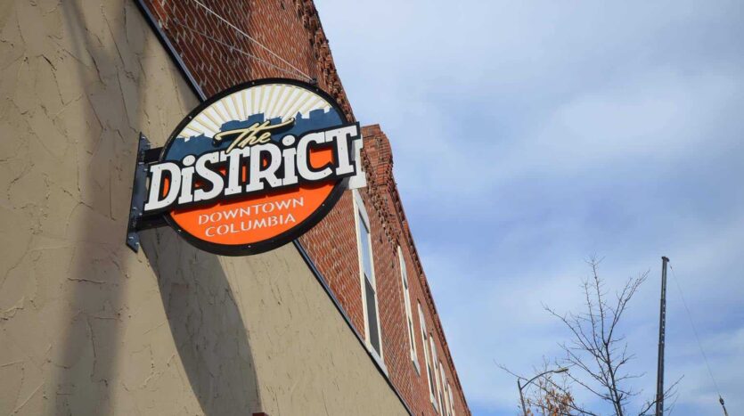 the-district-sign